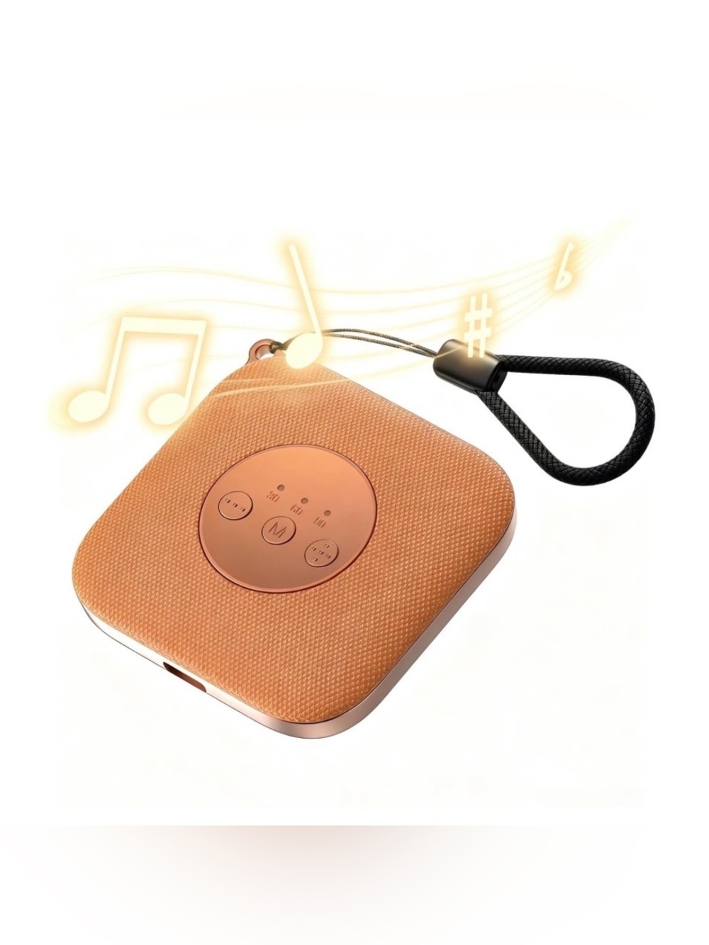SLEEP SPEAKER with Bone Conduction Auto-Timer Bluetooth or White Noise - ORANGE